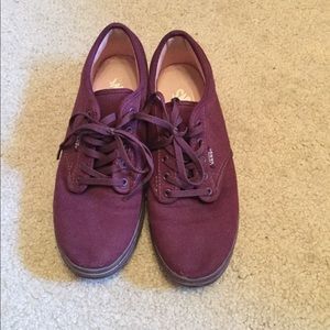 Maroon vans